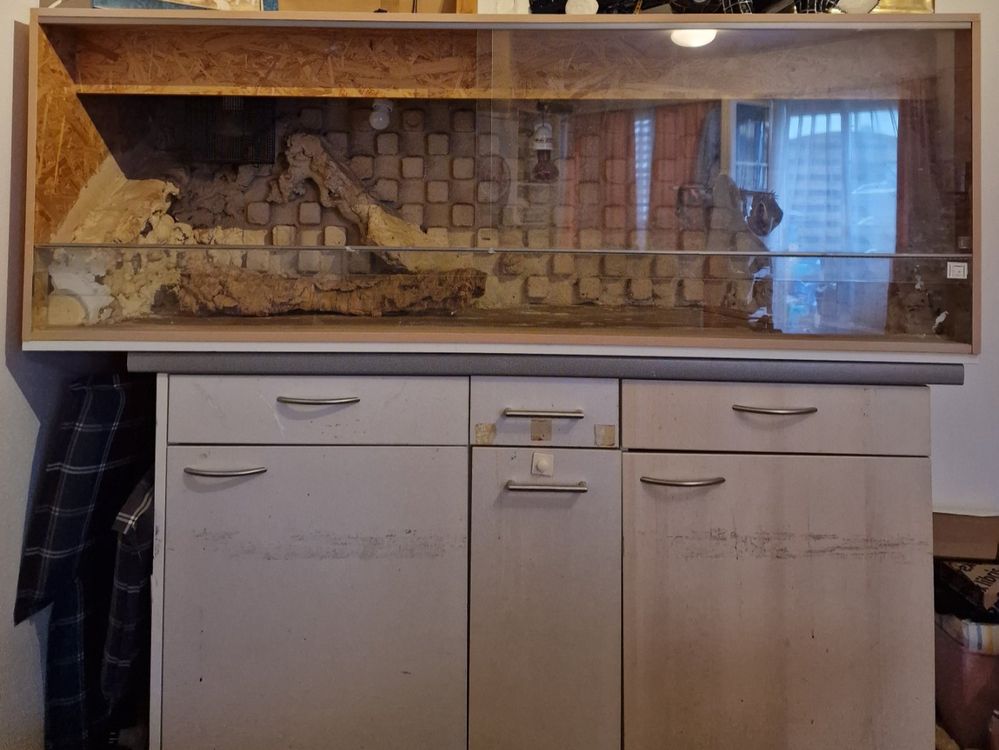 Holz-Terrarium 120x60x60 Cm Mit Plexiglas - Für Schildkröten, Schlangen, Hamster & Nager