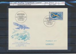 1963 Postflug, "Langenbruck - Locarno"