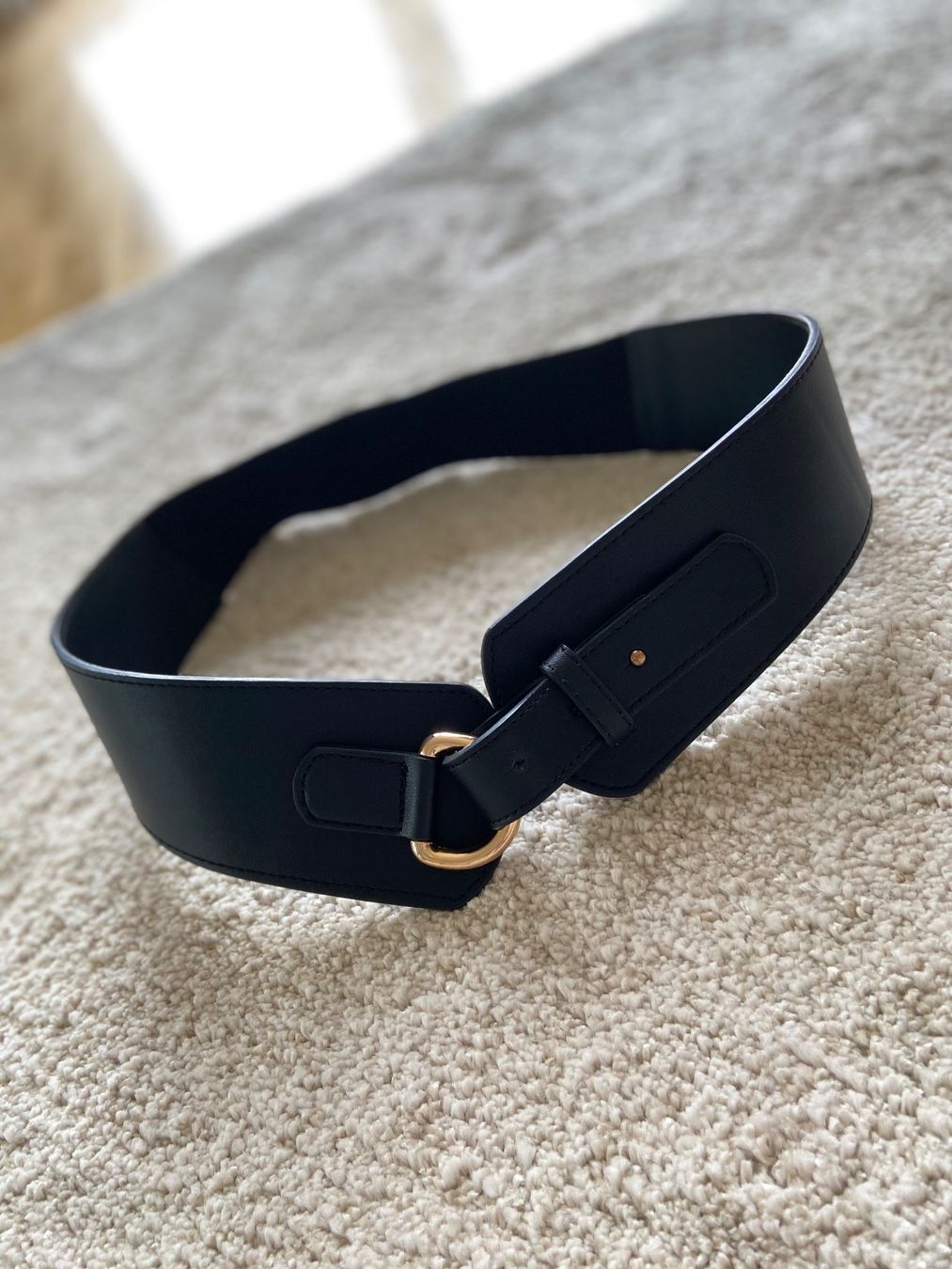 Gürtel: ONLY / Gürtel / Taillengürtel / Leder / Gold – Gebraucht aus Kloten von