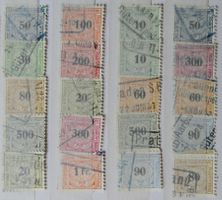 SWITZERLAND: Lot des timbres ferroviaires, O