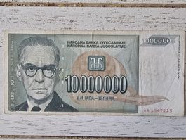 10000000 dinara 1993