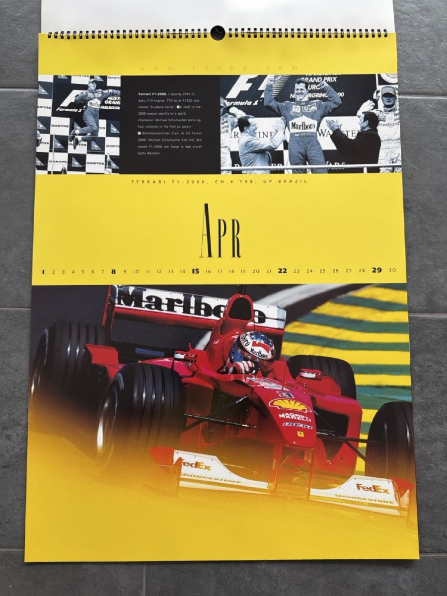 Ferrari Calendari: Original Ferrari Kalender 2001 – Usato da Wolfwil venduto da Rolex1 5