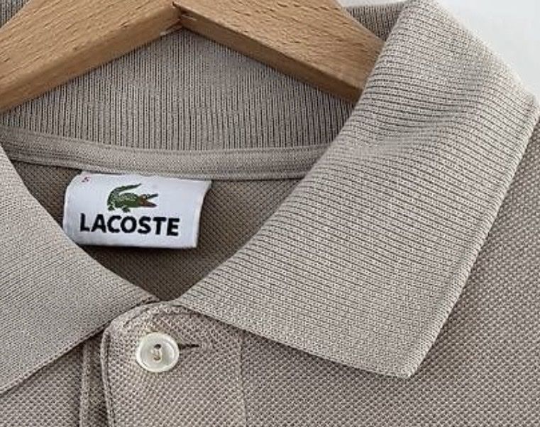 Lacoste Magliette Polo: Vintage Lacoste Polo beige 5/L – Usato da Basel venduto da mein__flohmi 1