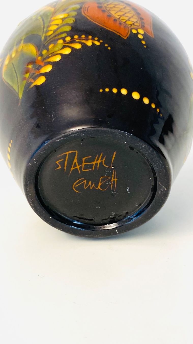 Vasi & Recipienti: Keramikvase Bauernmalerei STAEHLI – Usato da Zürich venduto da Arche_Brockenhaus 7