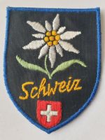 Vintage Badge Wappen SCHWEIZ Edelweiss ST. GALLER STICKEREI
