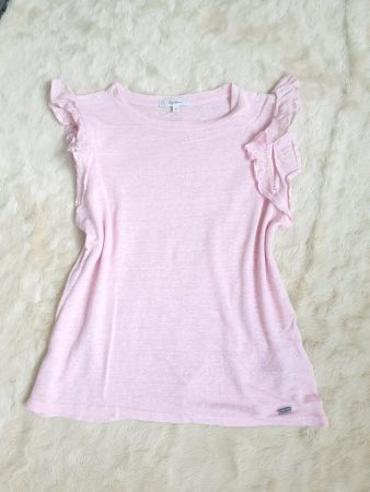 PEPE JEANS SHIRT 34 XS ROSA  LEINEN LINEN BLUSE TUNIKA TOP