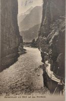AARESCHLUCHT mit Blick auf das Ritzlihorn - 1911
