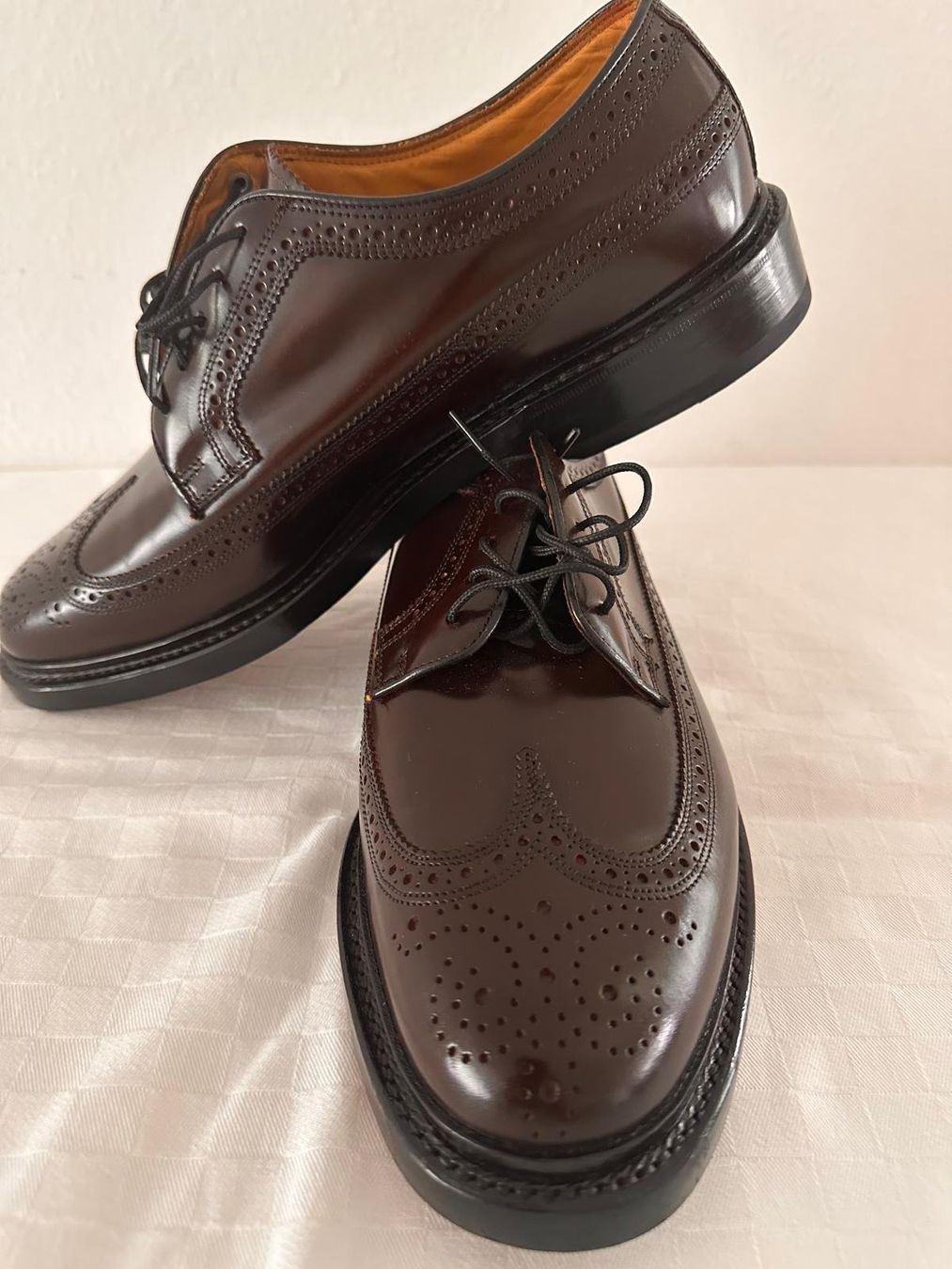 Scarpe da uomo: Florsheim Imperial Longwing Brogue Leder Gr. 9½ 3E – Nuovo (secondo la descrizione) da Zollikerberg venduto da maon1999