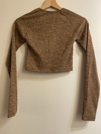 Crop top Pull & Bear en tissu côtelé - taille S