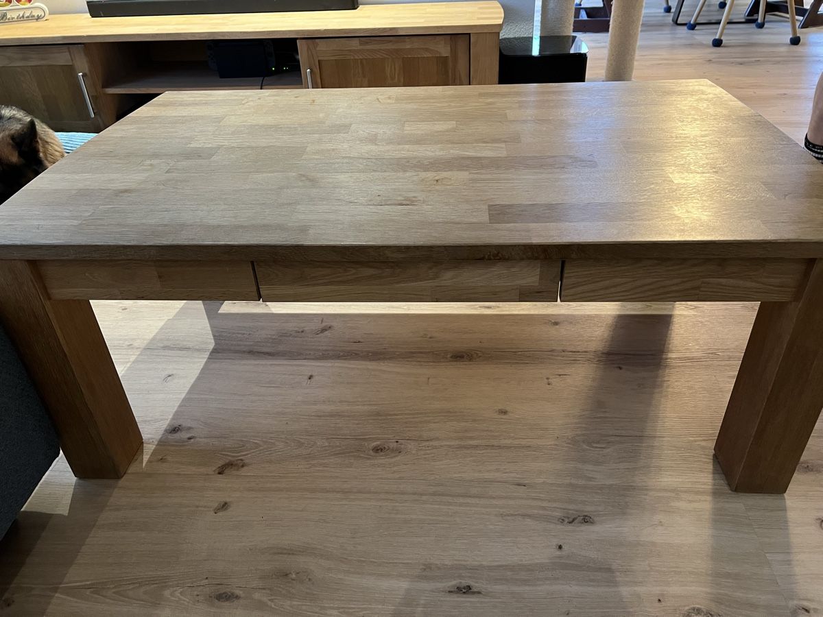 Tavoli: Massiver Holzcouchtisch mit Schublade – Usato da Ammerzwil BE venduto da Miii.ellle 3
