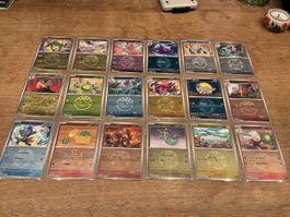 18x Erhabene Helden Spezial Reverse Holo Rayquaza N's Reshir