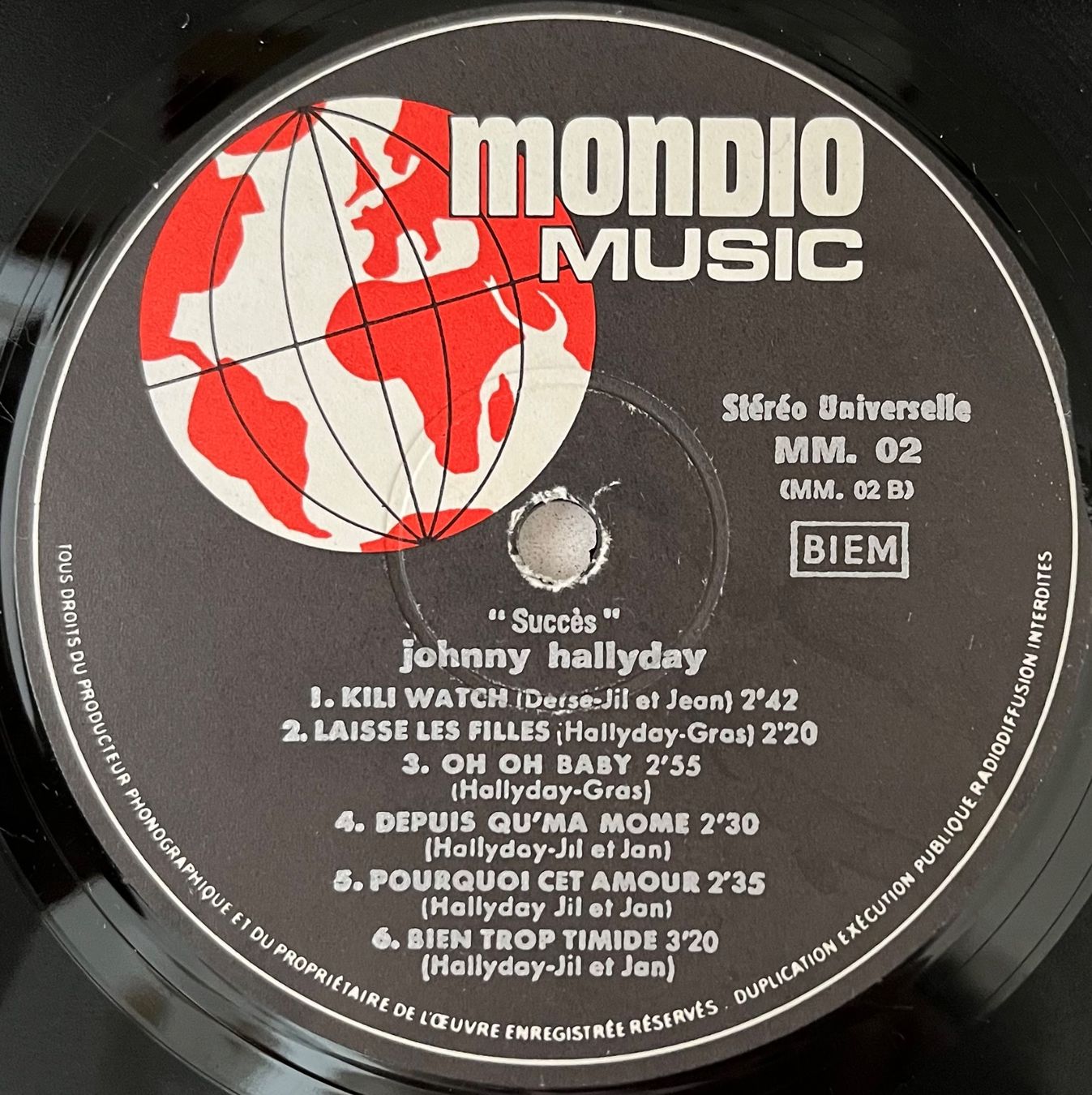 Schallplatten: JOHNNY HALLYDAY - "SUCCÈS" - 33 Tours – Gebraucht aus Bussigny von vinyl-pas-cher 2
