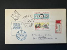 Ungarn Magyar 1959 FDC echt gelaufen  (M768)