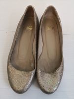 🤩MANGO GLITZER BALLERINA-SCHUHE GEBRAUCHT DURCHGELAUFEN