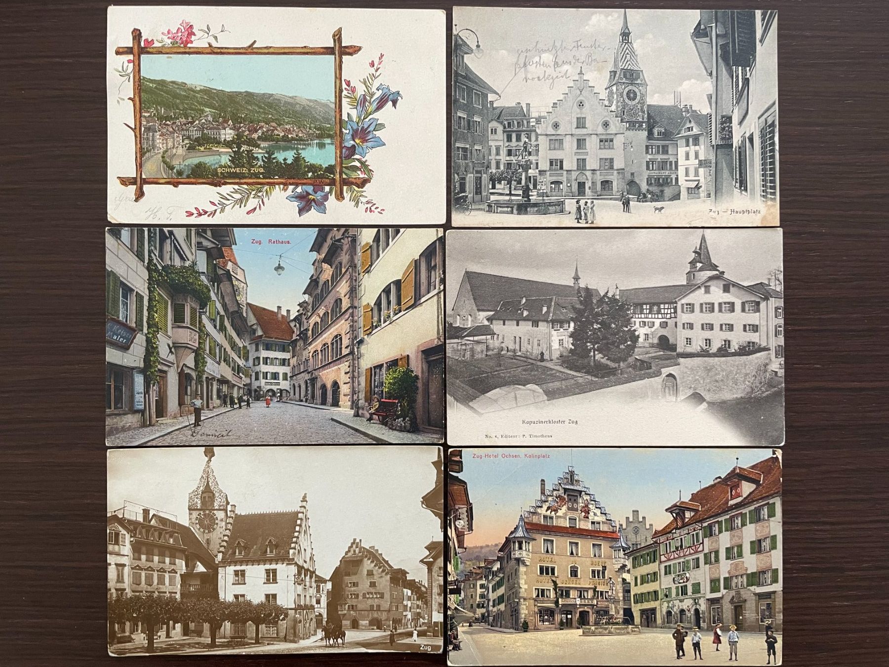 Cartoline postali: ZUG Lot von 25 Ansichtskarten im Kleinformat – Usato da Wald ZH venduto da TLILEF 1