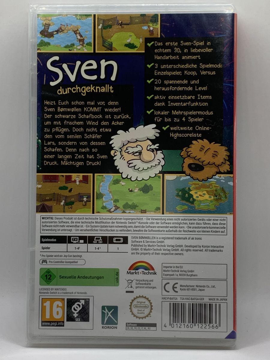 Nintendo Giochi: Nintendo Switch - Sven durchgeknallt - neu – Nuovo e nell'imballaggio originale da Ostermundigen venduto da RG-Collector 1