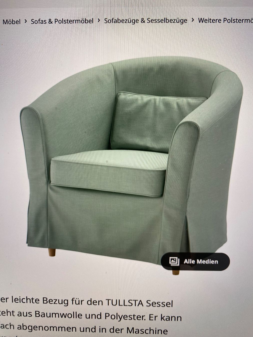 Ikea Poltrone: Polstersessel Stoff waschbar – Usato da St. Gallen venduto da simeli- 2