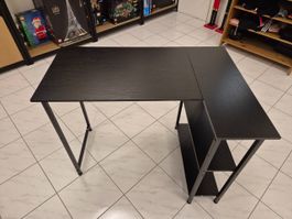 Neuer Gaming Tisch Gamer Schreibtisch Schwarz 100cm L Form