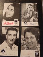 Musik - 4x handsignierte alte Karten  - Set