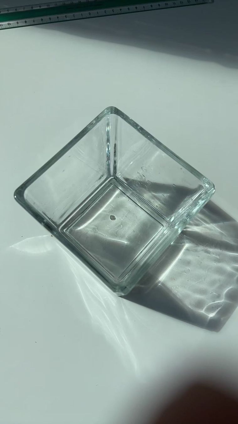 Portacandele: Glaswürfel Vase / Glasbox 10x10 cm – Usato da Niederweningen venduto da zw4_s78j