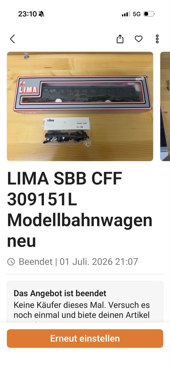 Märklin Modelleisenbahnen: 10 Stück Märklin-SBB-Sammlung  HO – Neu (gemäss Beschreibung) aus Kleinbösingen von Calimeraa 5