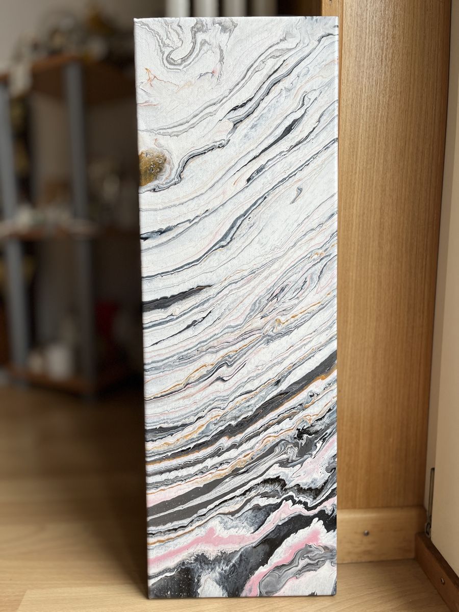 Gemälde: Abstraktes Wandbild "Marmor" auf Leinwand – Neu (gemäss Beschreibung) aus Hochdorf von Jasminurschel