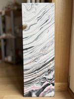 Abstraktes Wandbild "Marmor" 20x60cm auf Leinwand