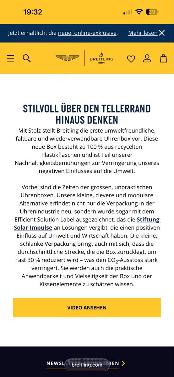 Scatole porta orologi: Breitling Uhrenbox faltbar  – Nuovo e nell'imballaggio originale da Oberrüti venduto da HotRod1932 3
