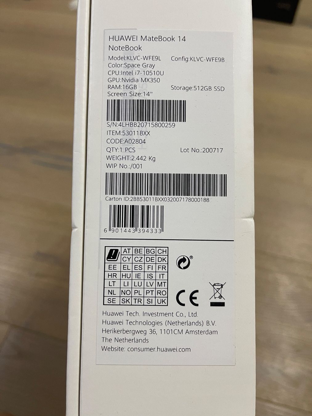 Huawei Notebook: Huawei MateBook 14 (NoteBook) – Usato da Gränichen venduto da andi-76 8
