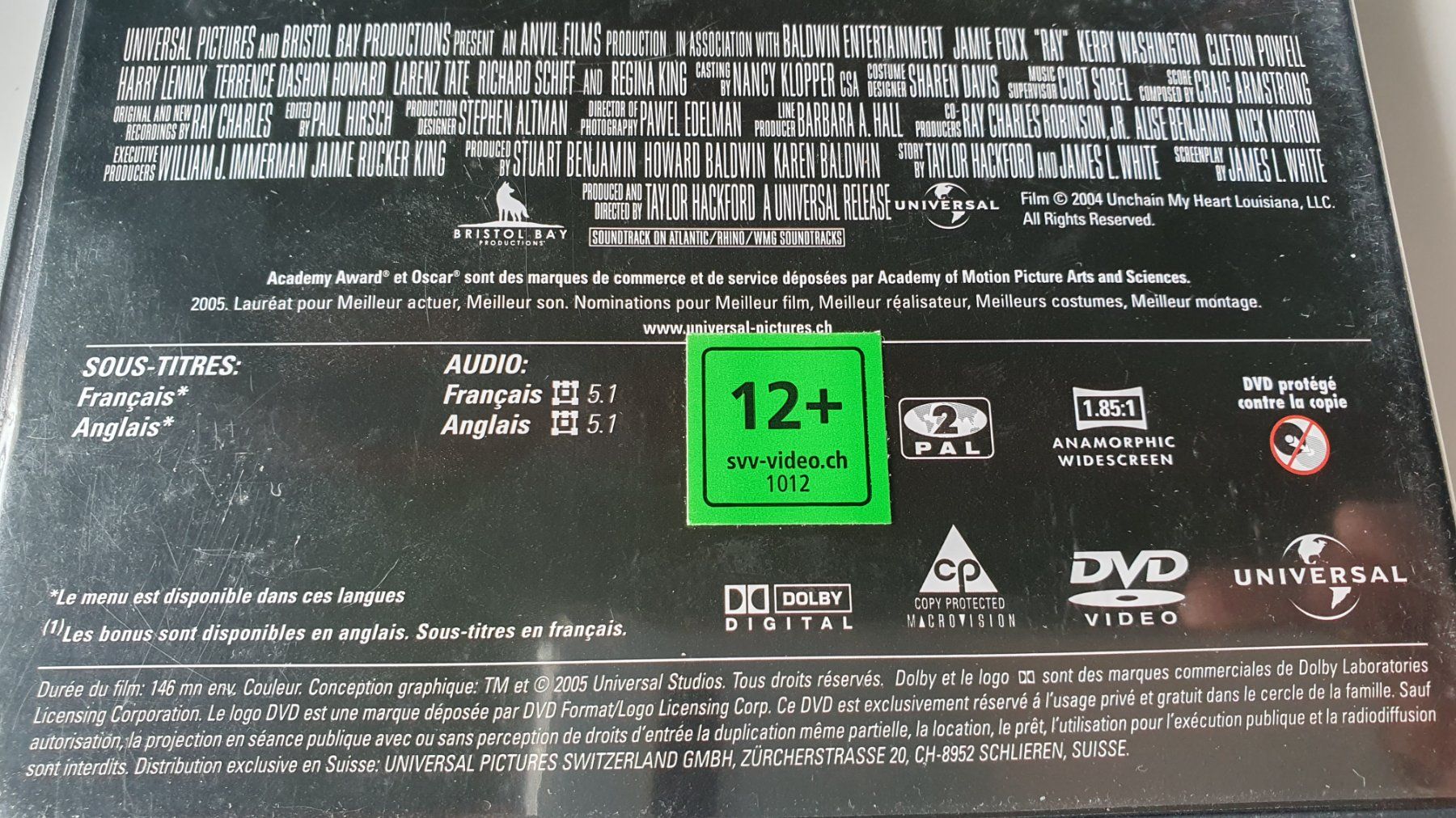 Alle DVDs: DVD Ray - F/ENG – Gebraucht aus Echandens von annegug 2