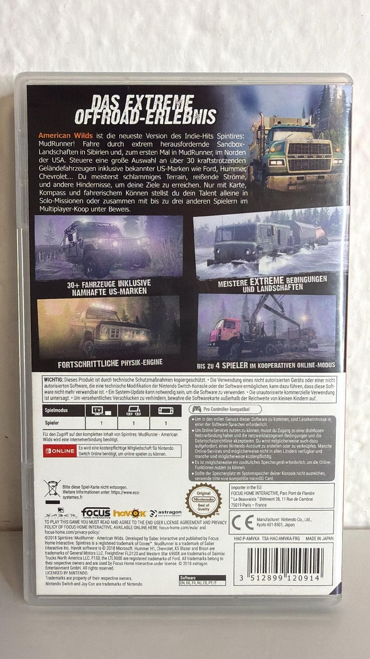 Giochi: MudRunner: American Wilds Nintendo Switch  – Usato da Ehrendingen venduto da lax21 1