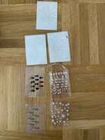 Strass-Applikationen Makeup, 6er-Set, neuwertig