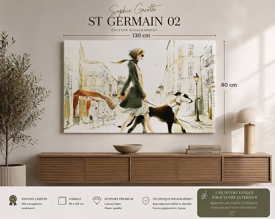 Gemälde: Tableau scène parisienne  – Gebraucht aus Collombey von qua_lb8f