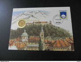 Münzbrief Slovenien 0.02 Lipe 1992
