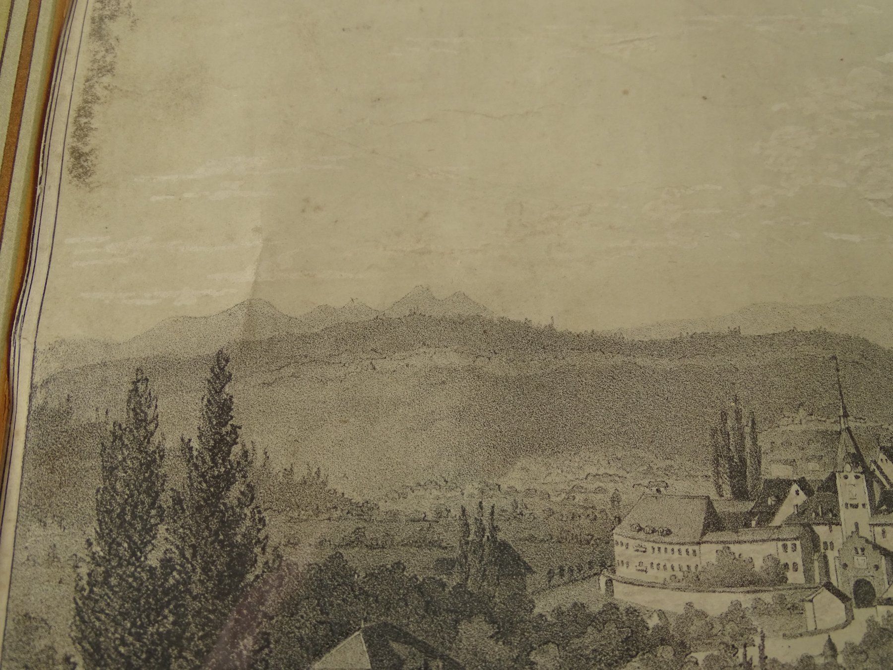Stiche: ZOFINGEN, GROSSE LITHOGRAPHIE UM 1850 – Gebraucht aus Grüningen von Kartensammler 8