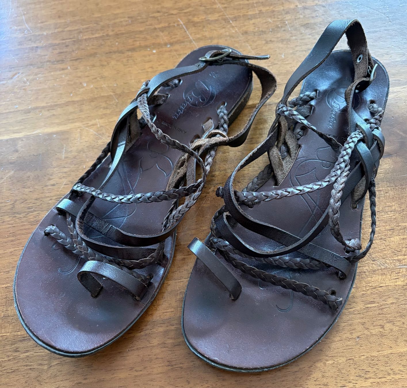 Scarpe da donna: NEUE Bata Leder Zehen-Sandalen – Nuovo e nell'imballaggio originale da St.Gallen venduto da Boergie 1