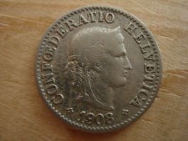 (S1) 5 Rappen 1908