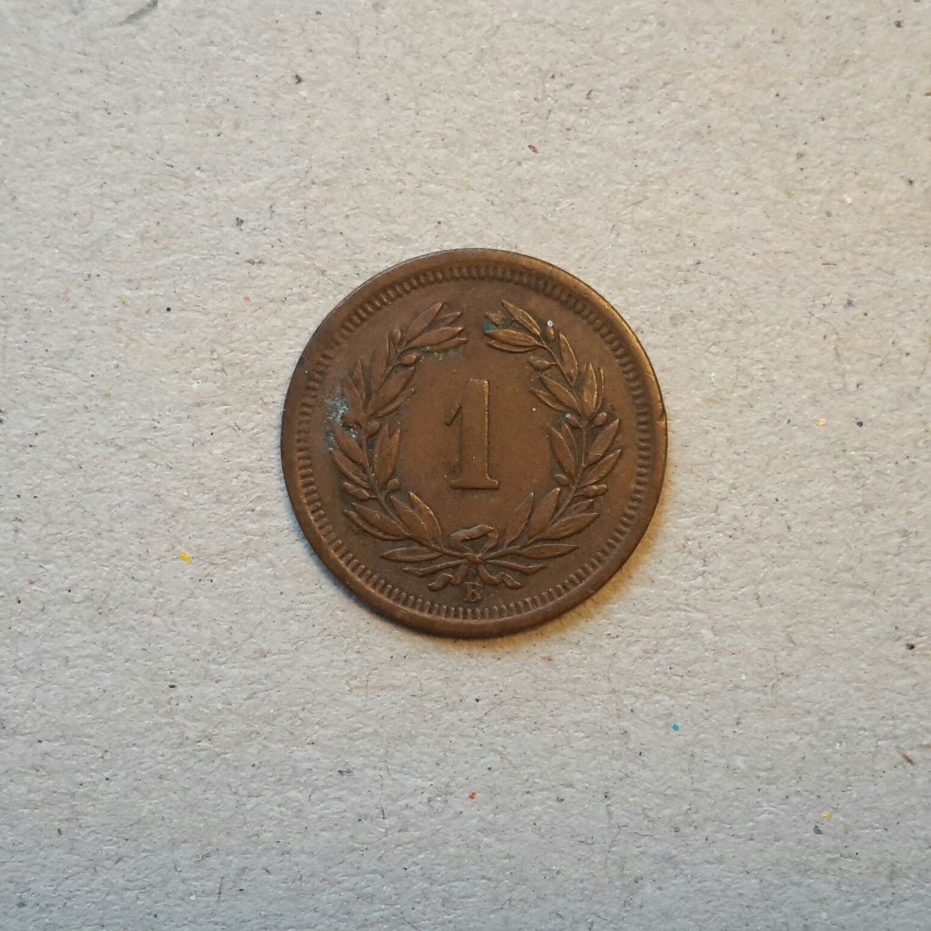 Tutti le monete: 1 Rappen 1894 , Bronze . – Usato da Burgdorf venduto da Olli.34 1