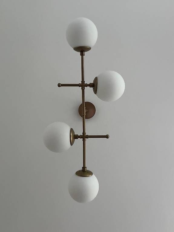 Lampadari & plafoniere: Design-Pendelleuchte 4-flammig, Messingoptik – Usato da Arlesheim venduto da ONANON 2