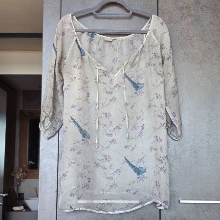 🐸 NILE 100% SEIDENBLUSE / TOP - LUFTIG LEICHT WUNDERSCHÖN