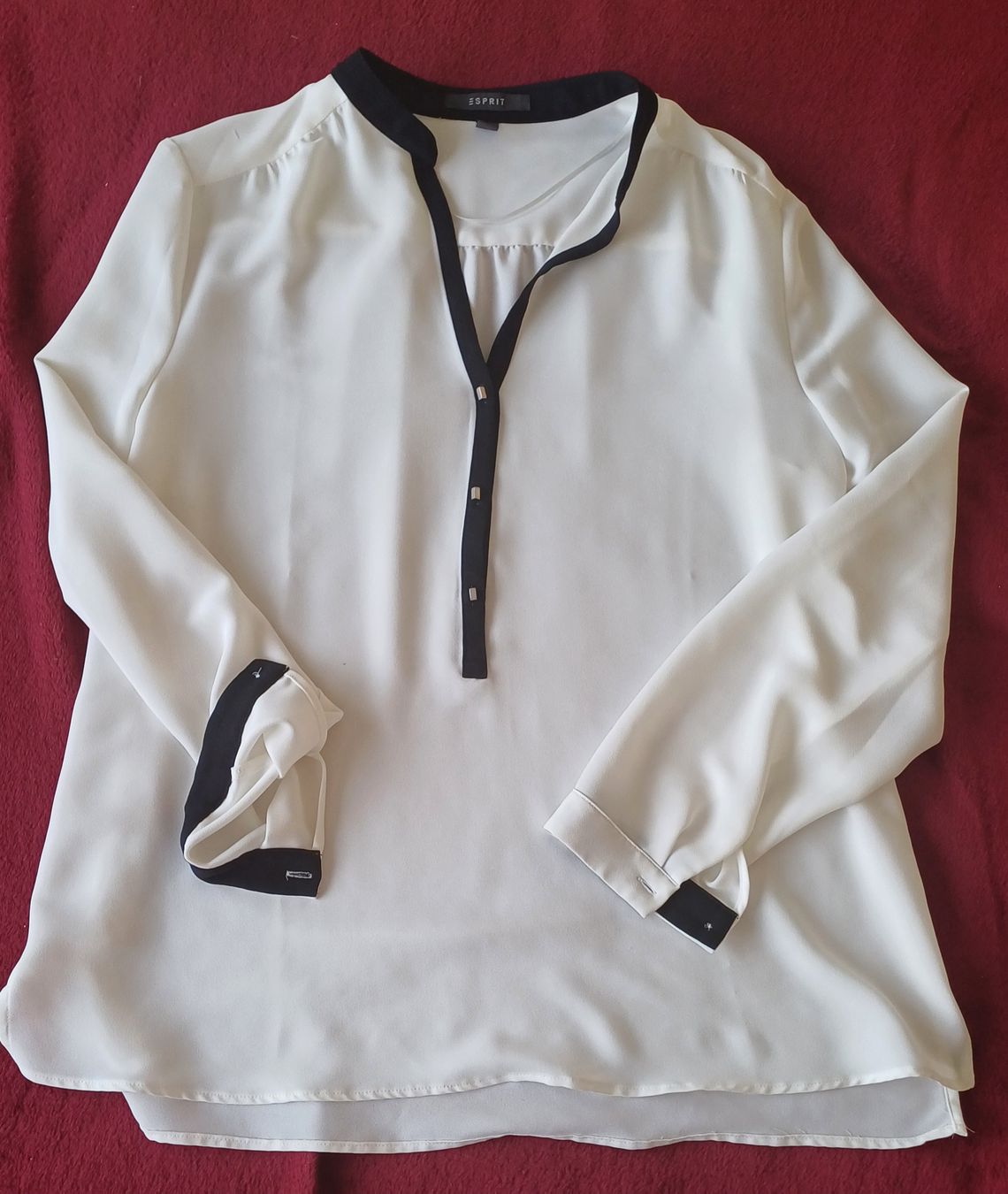 Esprit Camicette: Esprit Bluse Gr. 42 Weiss elegant – Nuovo (secondo la descrizione) da Möhlin venduto da glacierflea