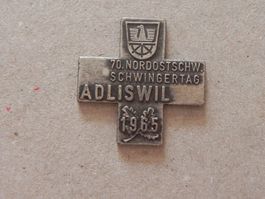 Abzeichen NOS Schwingfest Schwingen Adliswil ZH 1965