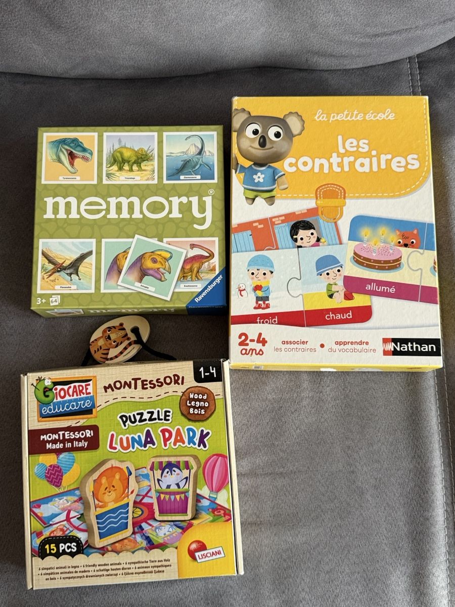 Ravensburger Giochi: Lot de 3 jeux Nathan, Ravensburger, Lisciani – Usato da La Chaux-de-Fonds venduto da Sabinchenn