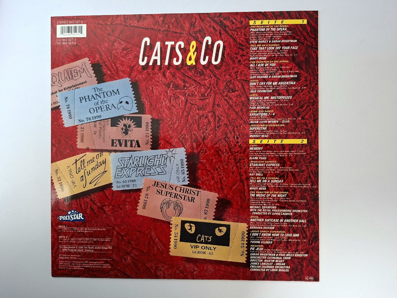 Dischi in vinile: Andrew Lloyd Webber - Cats & Co. Schallplatte – Usato da Bilten venduto da ecobi 1