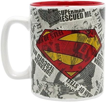 Tazze: DC COMICS - Mug - 460 ml - Superman & logo  PROMO – Nuovo e nell'imballaggio originale da St-Imier venduto da ATTAKSHOP 1