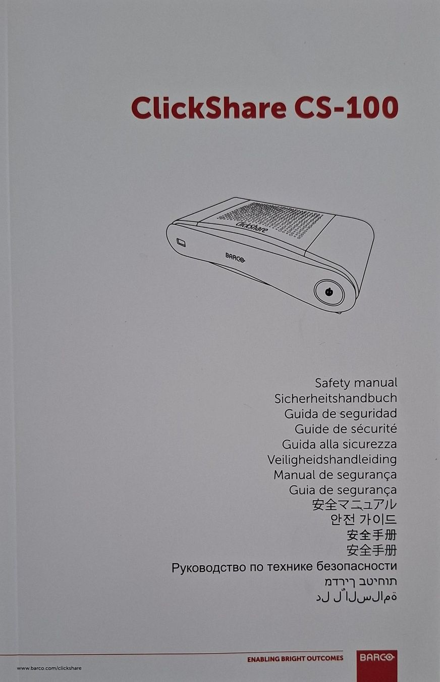 Barco Laufwerke & Adapter: Barco ClickShare CS-100 Set inkl. 3 Buttons – Gebraucht aus Hünenberg See von Papilionidae 1
