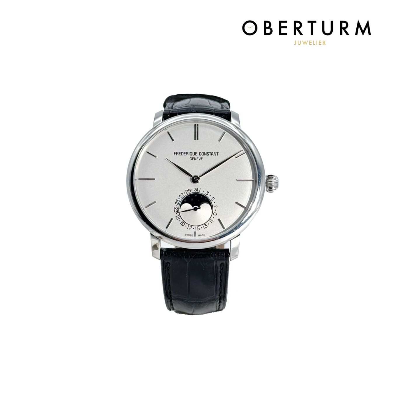 Frederique Constant Orologi: Frederique Constant Slimline Mondphase Automatik – Nuovo (secondo la descrizione) da Brugg AG venduto da Oberturm