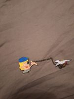 Pin mit Vogel Kette Metall Zustand gut