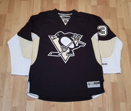 Pittsburgh Penguins Reebok Trikot, Grosse XL, Nr. 3 Maata