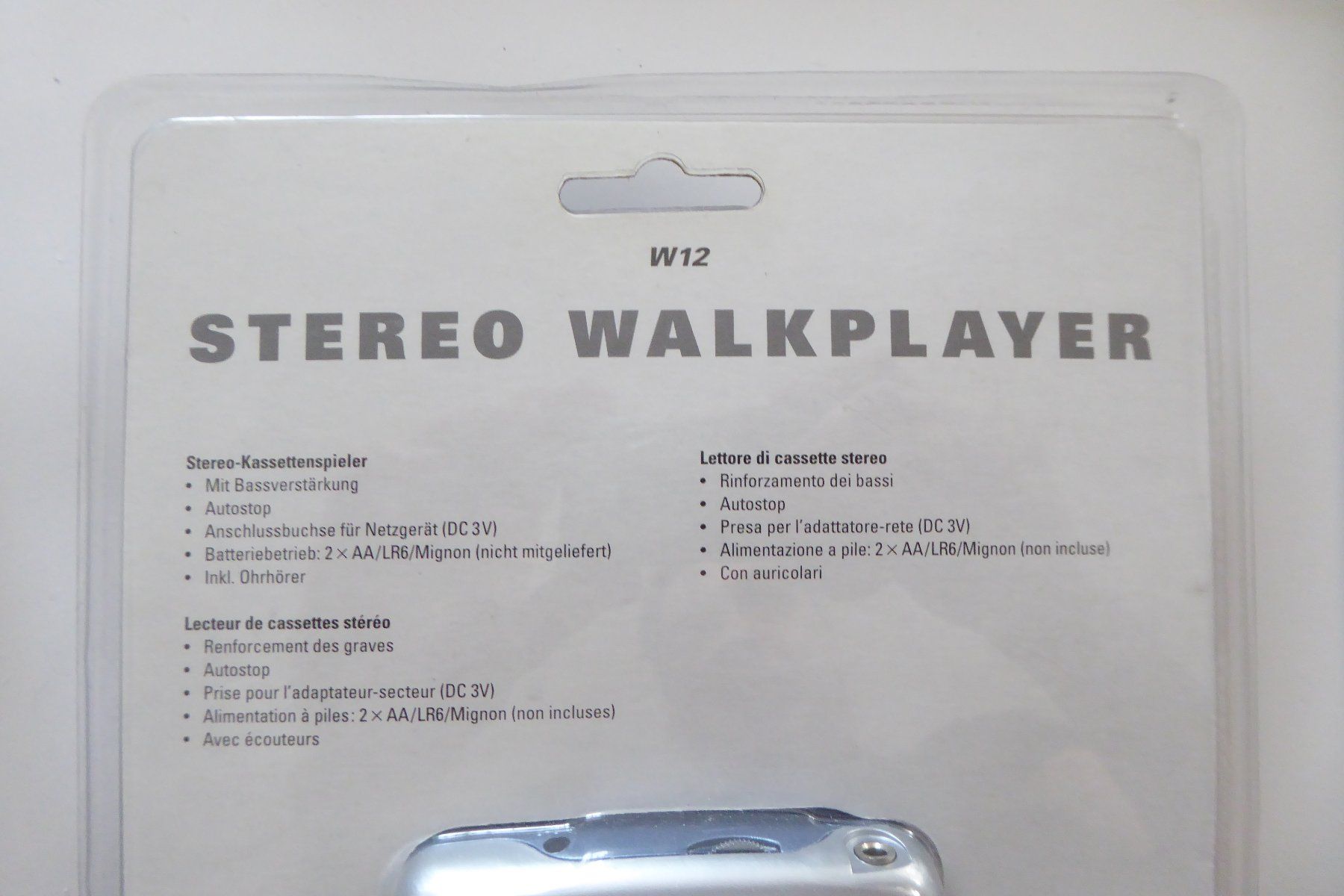 Lettore multimediale portatile: OVP Walkman Stereo Walkplayer Intertronic – Nuovo e nell'imballaggio originale da Allschwil venduto da Summelsarium 5